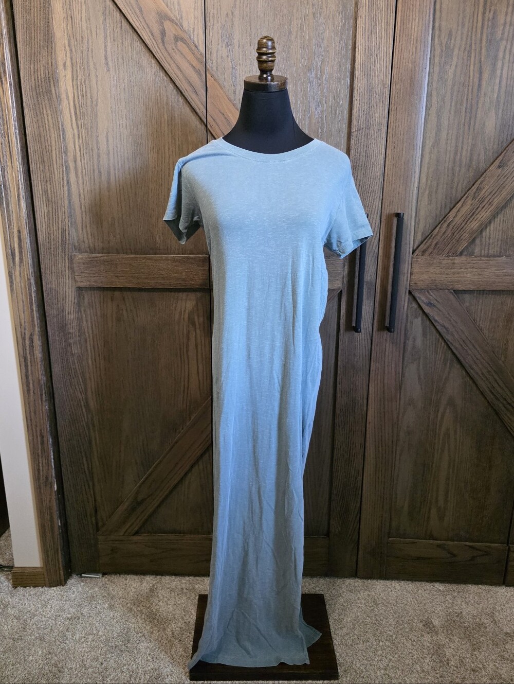 Sundry Short Sleeve Maxi Tee Dress